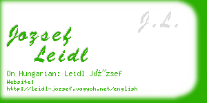 jozsef leidl business card